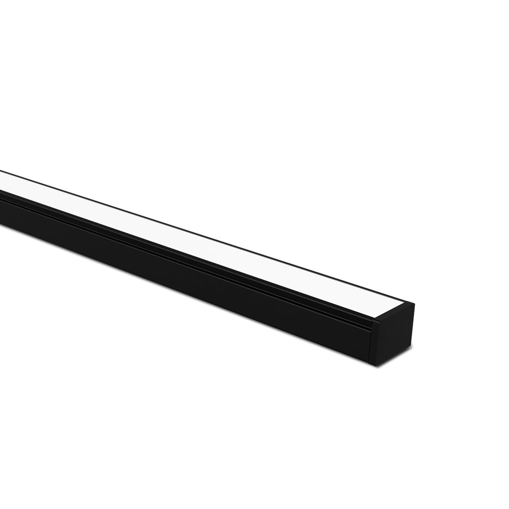 01 perfil de sobrepor para fita led taschibra vertex 20 branco com 3 metros