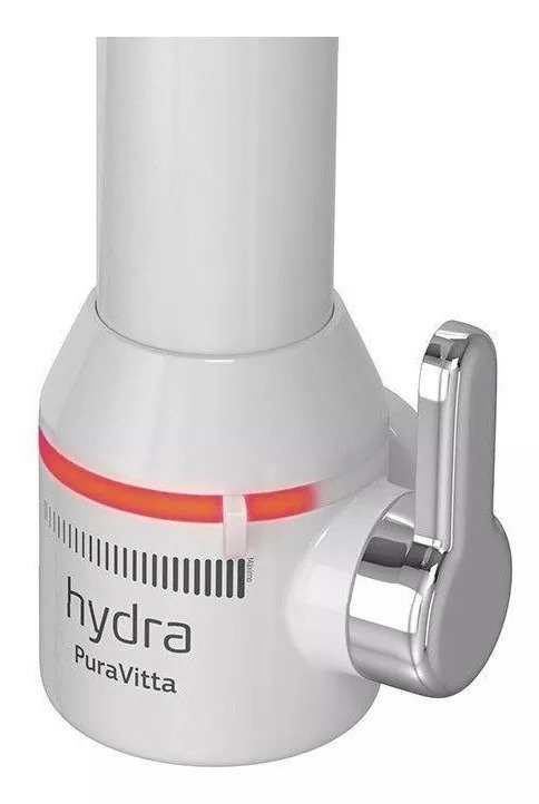 02 torneira eletrica hydra puravitta de parede branca