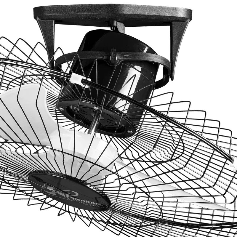 01 ventilador de teto venti delta 360 oscilante 60cm bivolt preto