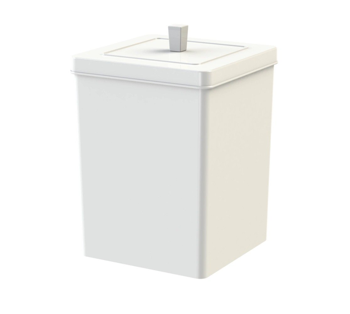 02 lixeira plastica com tampa quadrada 6 5 litros future branco