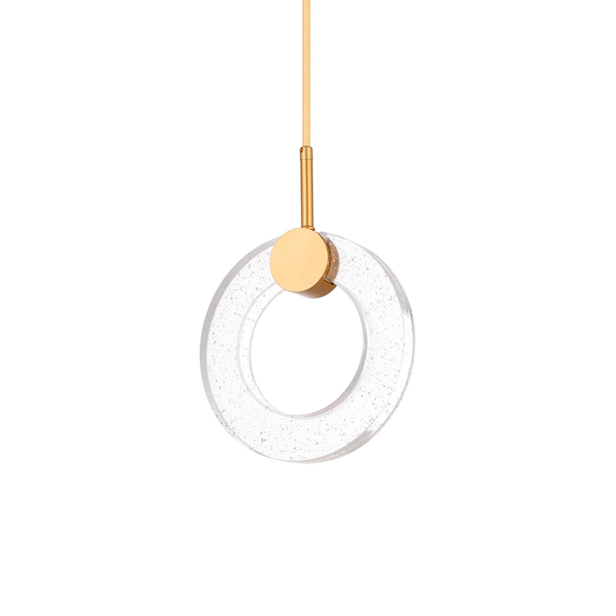 05 pendente led akya 11w 300k ouro fosco