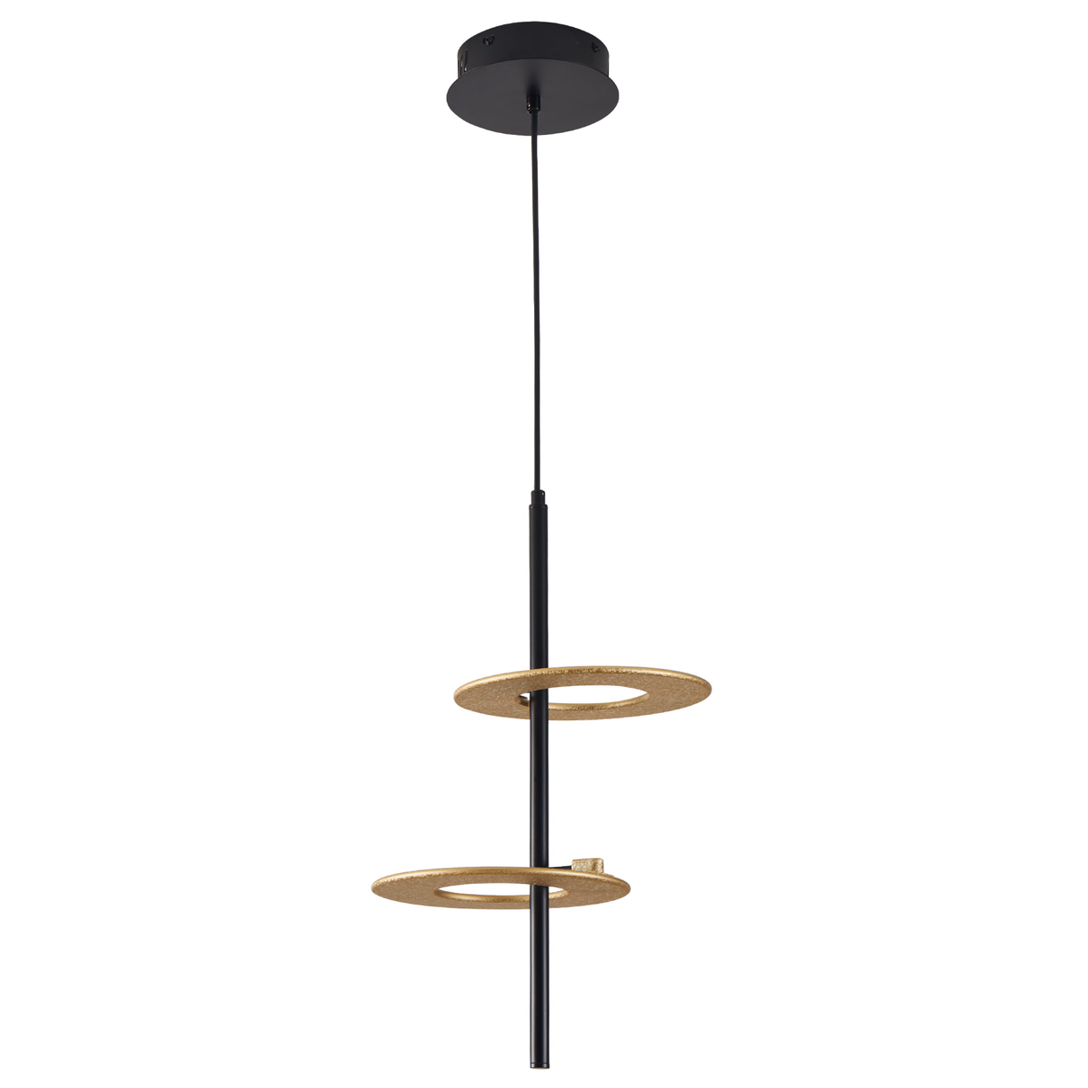 pendente nordecor kote 2758 2 modulos 20w led preto com dourado bivolt 1