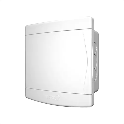 01 quadro de distribuicao de embutir tigre s barramento 3 4 disjuntores branco