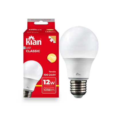 03 lampada led kian classic 12w e27 bivolt